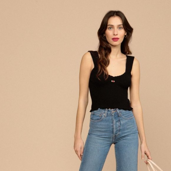 Perfect condition - Rouje Gianni Top in Black — new without tags - Picture 6 of 7